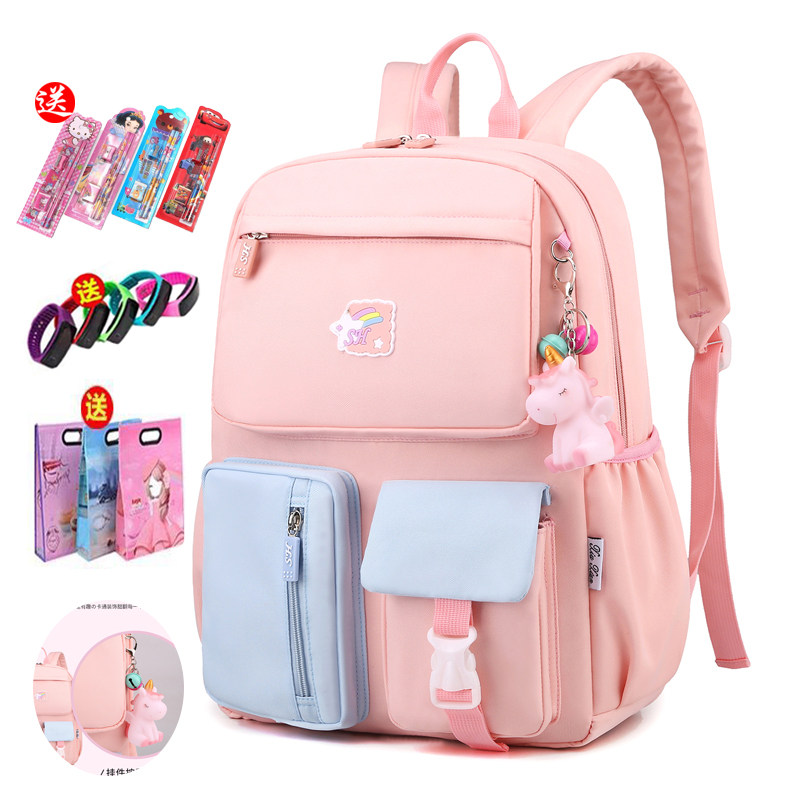 2021新款书包女小学生儿童6-12岁一到三到六年级轻便减负中学书包