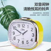 康巴丝学生简约闹钟多功能双语音带贪睡夜光时钟大铃声钟表床头