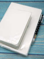 Two Hobo-style inner core PVC protective covers, A5A6 fixed page book covers, one daily diary transparent book cover thumbnail 2