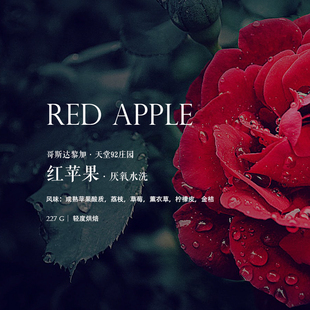 咖啡豆下单烘焙 227g 哥伦比亚Colombia天堂92庄园红苹果厌氧水洗