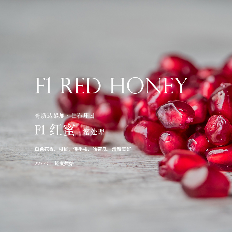 咖啡豆下单烘焙哥斯达黎加F1红蜜