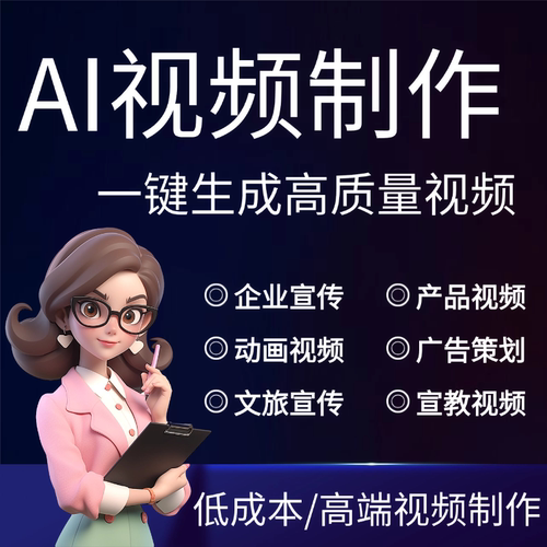 ai视频制作生成动漫制作动画mv广告拍摄创意视频企业宣传片影视