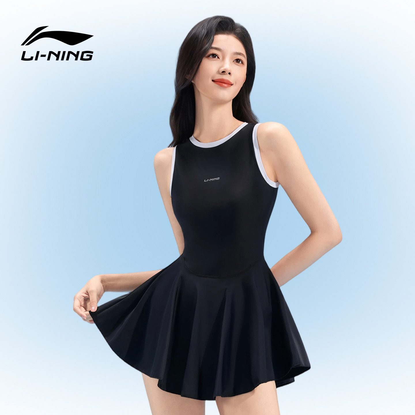 李宁游泳衣女士高级感2025年新款连体裙保守微胖女孩遮肉显瘦泳装,运动/瑜伽/健身/球迷用品,连体泳衣,淘宝优惠券,粉丝福利购,淘宝优惠卷