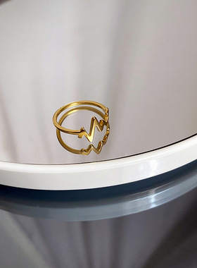 钛钢个性设计感戒指女2022年新款