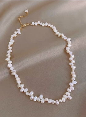 不规则天然淡水珍珠项链
