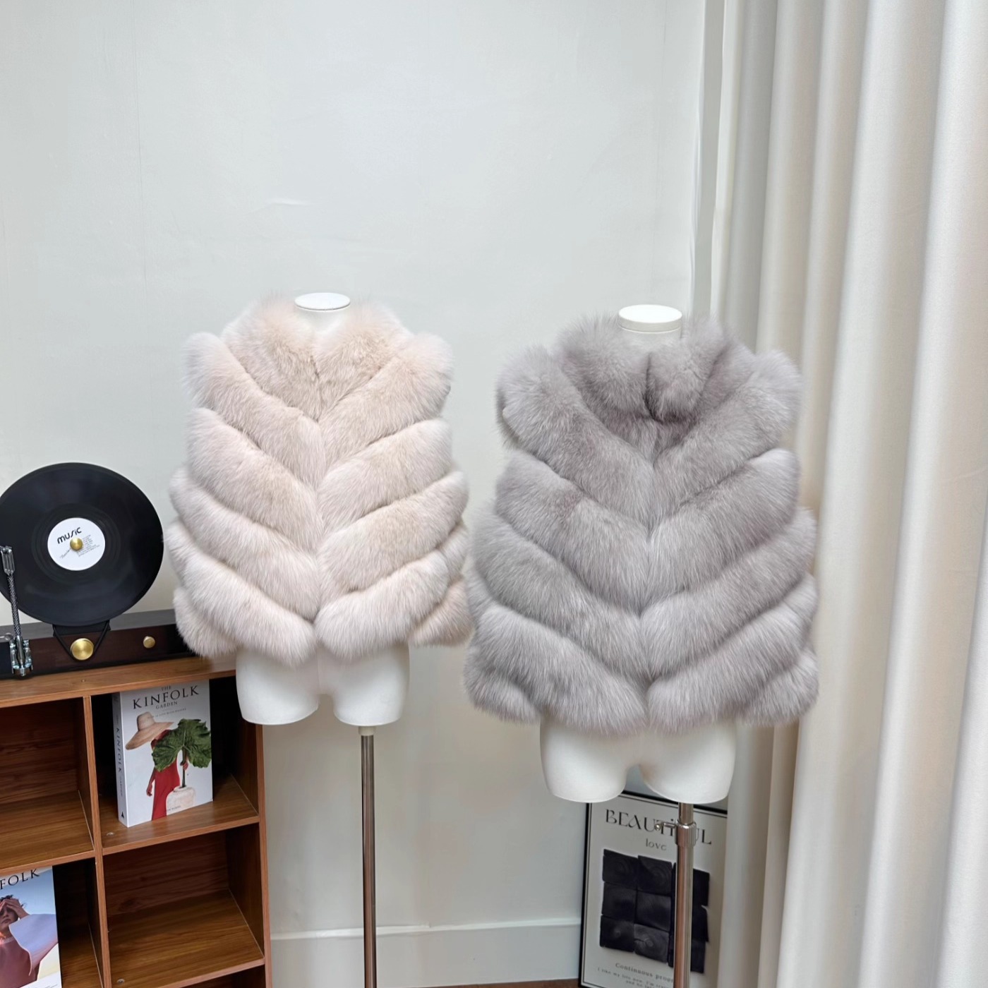 贵妇小fox整皮狐狸毛马甲网红