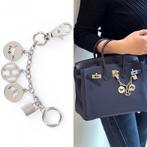 铂金包马蹄印挂件爱马仕装饰链条