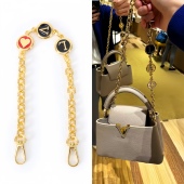 适用lv包包图案链子改造卡普心DIY字母装 饰腋下单肩斜挎链