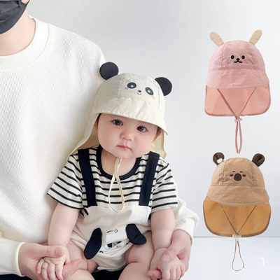 小月龄宝宝夏季薄款防晒帽