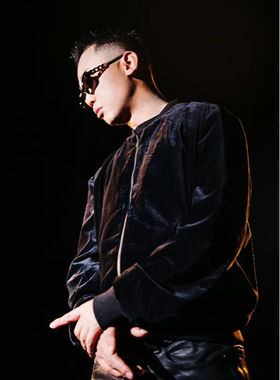 说唱梦工厂GAI周延同款眼镜嘻哈墨镜小框太阳镜男女复古金属链条