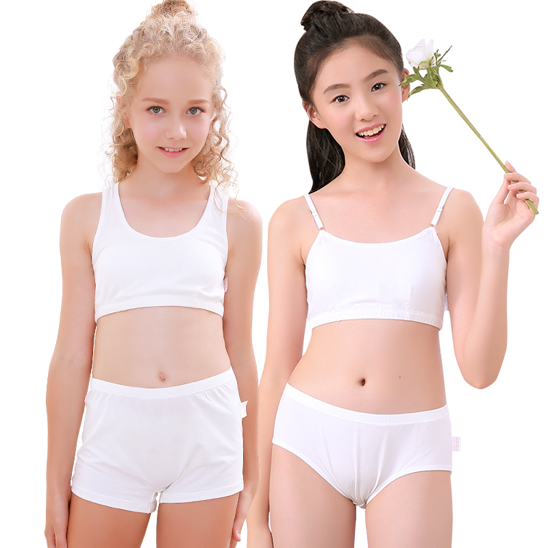 Girls' Small Vest Students' Underwear Developmental Age 9-12 Years Old  Girls' Tube Top Children's Bra Girls' Cotton Suit -  - Buy China  shop at Wholesale Price By Online English Taobao Agent