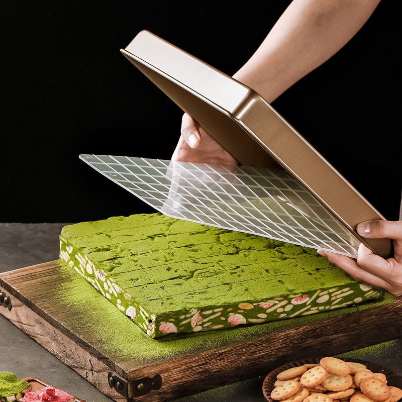 雪花酥牛轧糖模具牛扎糖diy材料套装家用自制不粘工具冷却定型盘