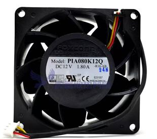 富士康PIA080K12Q DC12V 1.80A 8038服务器/散热风扇