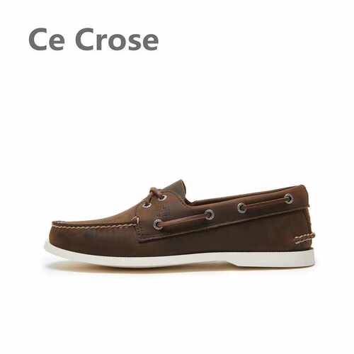 疯马油蜡系带帆船鞋CeCrose男士