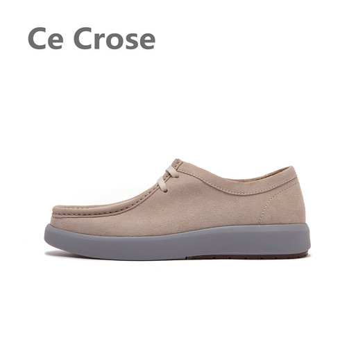 Ce Crose斯科乐复古手工缝制反绒牛皮休闲轻便舒适超轻经典袋鼠鞋