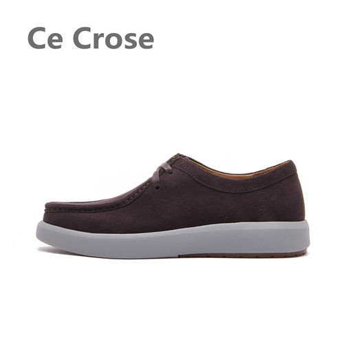 Ce Crose斯科乐复古手工缝制反绒牛皮休闲轻便舒适超轻经典袋鼠鞋