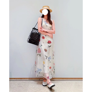 现货ICIC小禾深圳南油100%桑蚕丝2026春新款内外全真丝欧根连衣裙