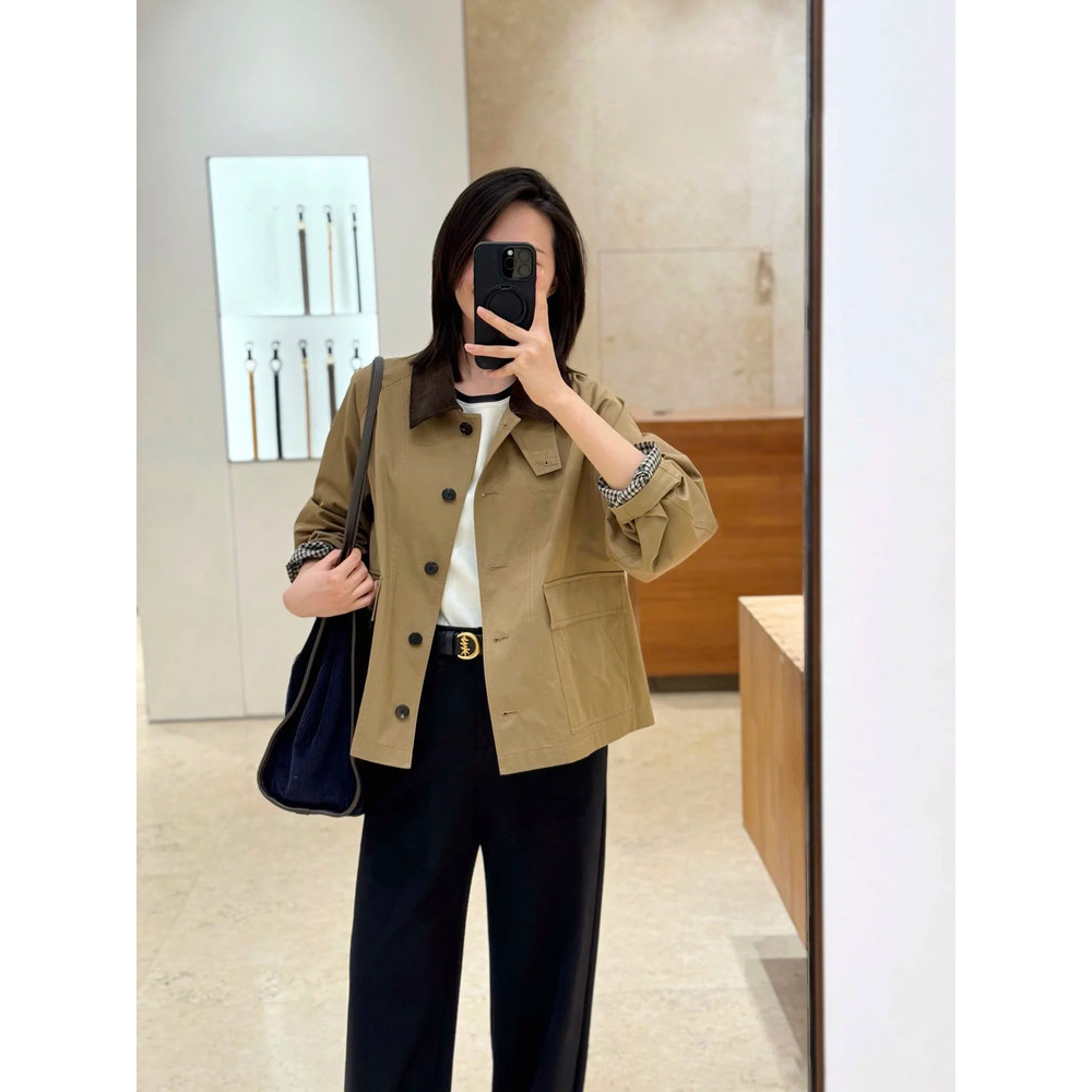 现货ICIC小禾同源新款高密斜纹棉夹克 | 巴恩风短外套