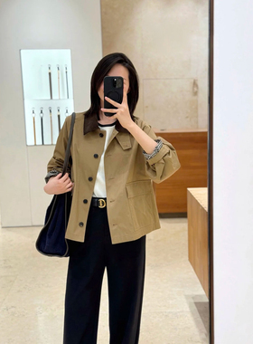 现货ICIC小禾同源新款高密斜纹棉夹克 | 巴恩风短外套