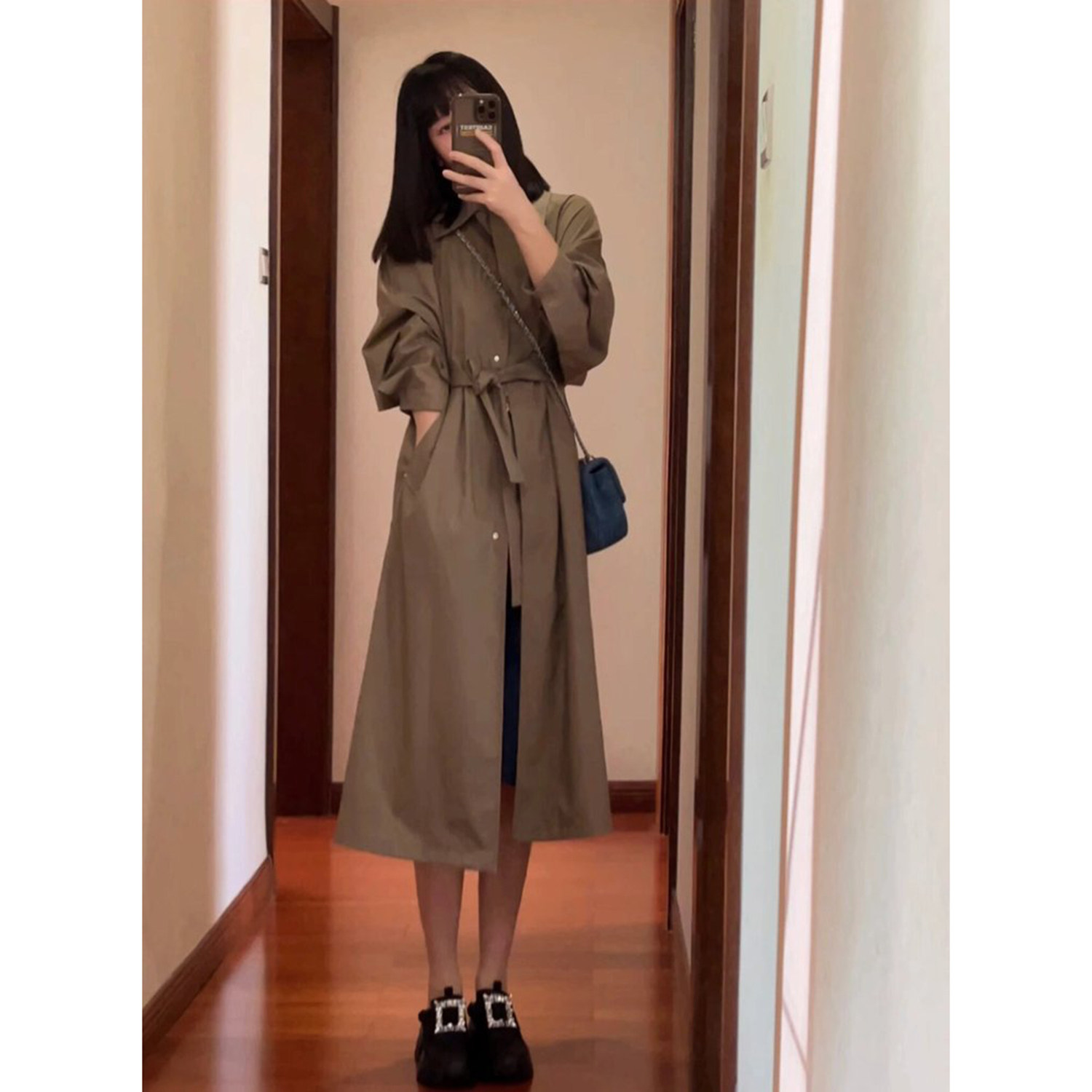 现货ICIC小禾同源【露珠风衣】女装春夏款薄丝毛廓形长款风衣外套,女装/女士精品,风衣,淘宝优惠券,粉丝福利购,淘宝优惠卷