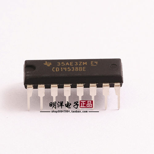CD14538BE 原装进口TI 德州 CD4538 逻辑-多频振荡器 直插