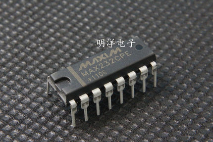 MAX232CPE  RS-232接口IC  MAX232 线路驱动器/接收器 Maxim美信