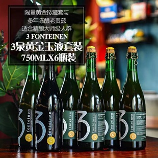 6瓶 惠同学 三泉黄金玉液套装 啤酒750ml Fonteinen