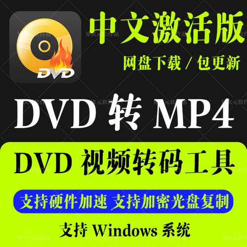 DVD Video Converter DVD光盘转MP4 iso镜像视频格式转换工具 Win