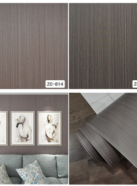 灰色木纹贴纸家具翻新墙贴自粘门贴北欧风防水加厚家私宝简约装饰