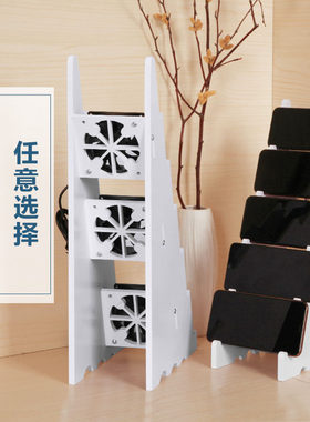 大屏幕桌面多台多位横放小型手机手游工作室充电支架带风扇散热位