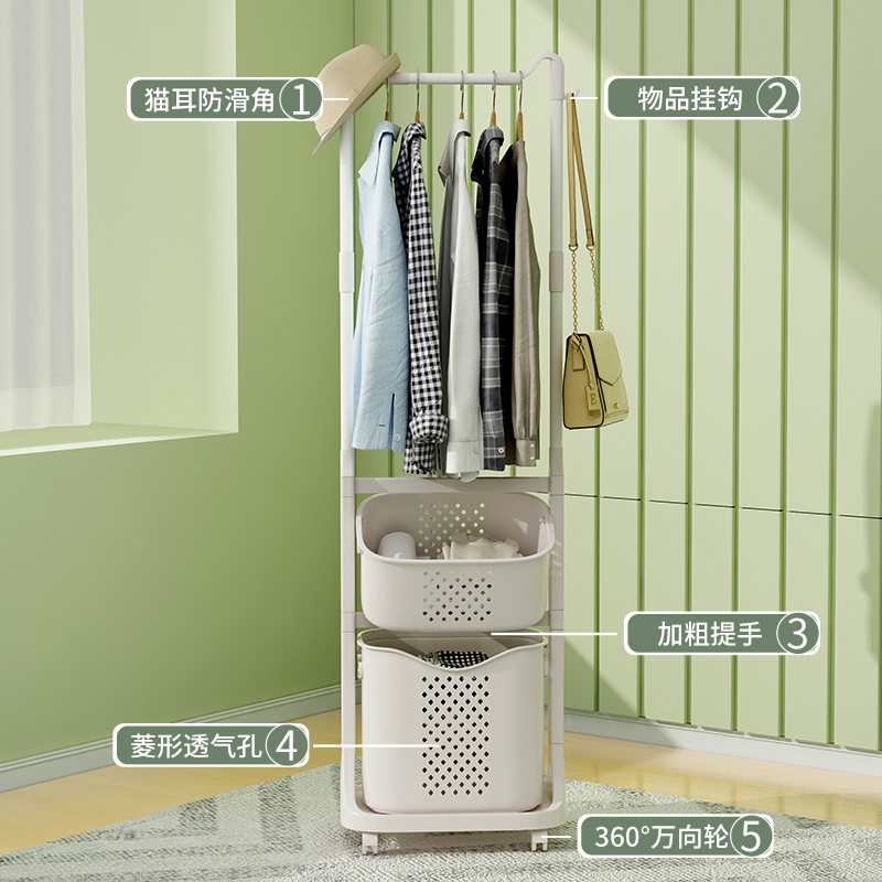 速发衣架落地卧室家用隔夜衣服挂衣简易架子晾次净衣置物架角落衣