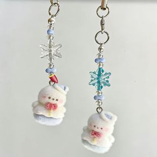 黎深的为微笑雪人 恋与深空植绒小挂件精致手机链包包配送小众ccd