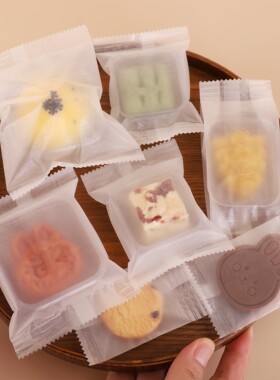 高品质白色棉纱纸拉丝纯色手工月饼绿豆糕雪花酥蛋黄酥密封包装袋