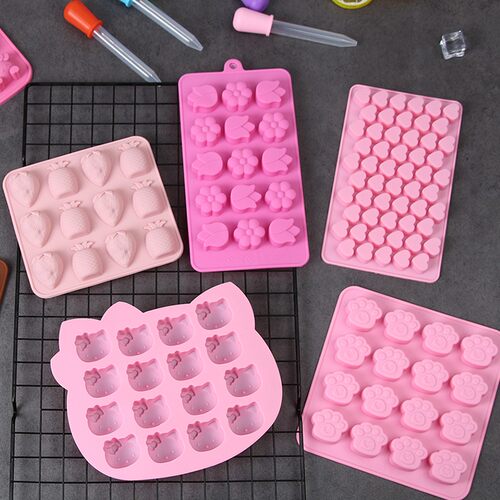 儿童硅胶QQ糖模具手工巧克力糖果