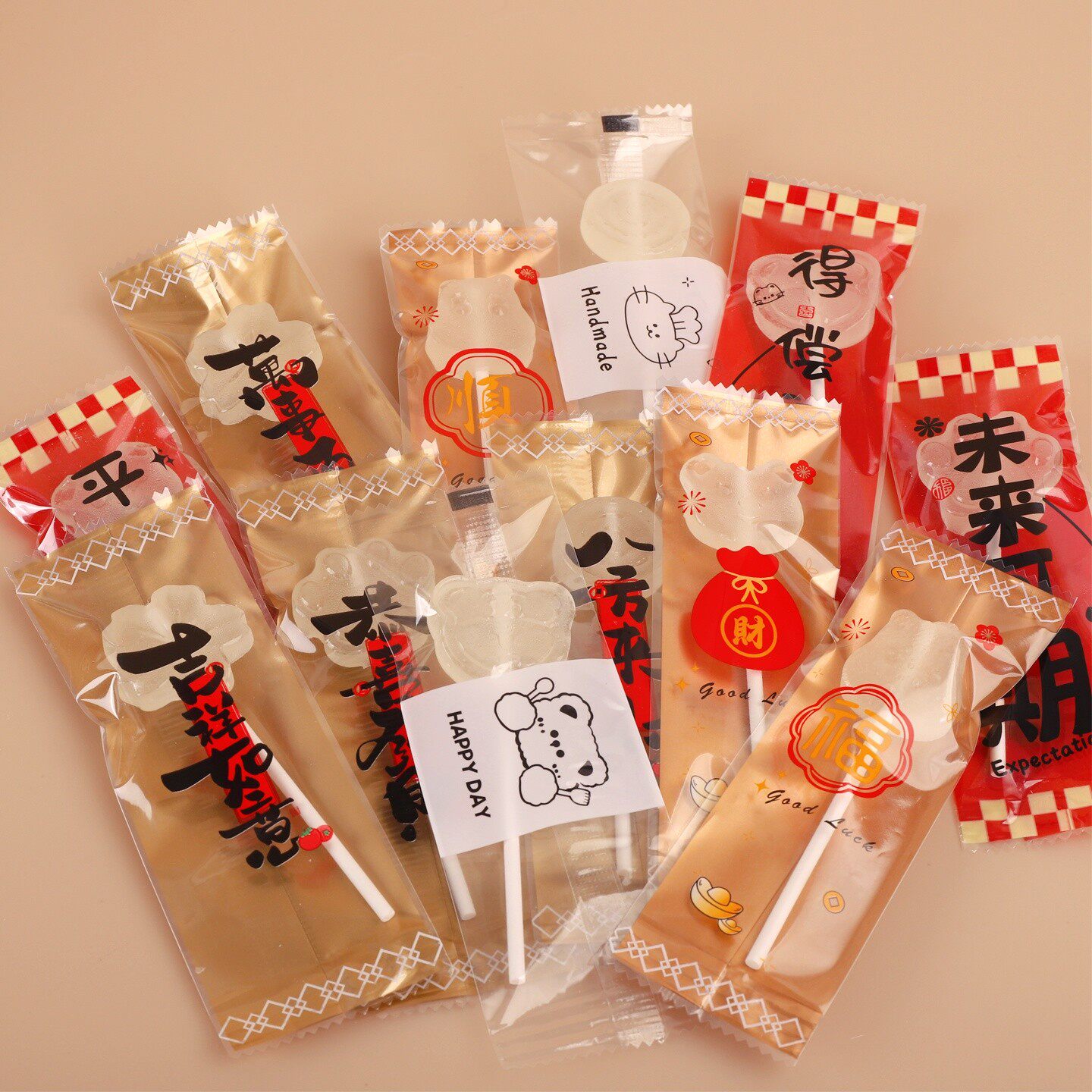 手工糯米船小叶酥食品密封包装袋DIY烘焙红糖坚果薄脆杏仁酥袋子