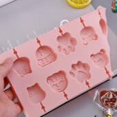 儿童手工水果棒棒糖硅胶模具山楂牛奶巧克力梨膏棒棒糖模具耐高温