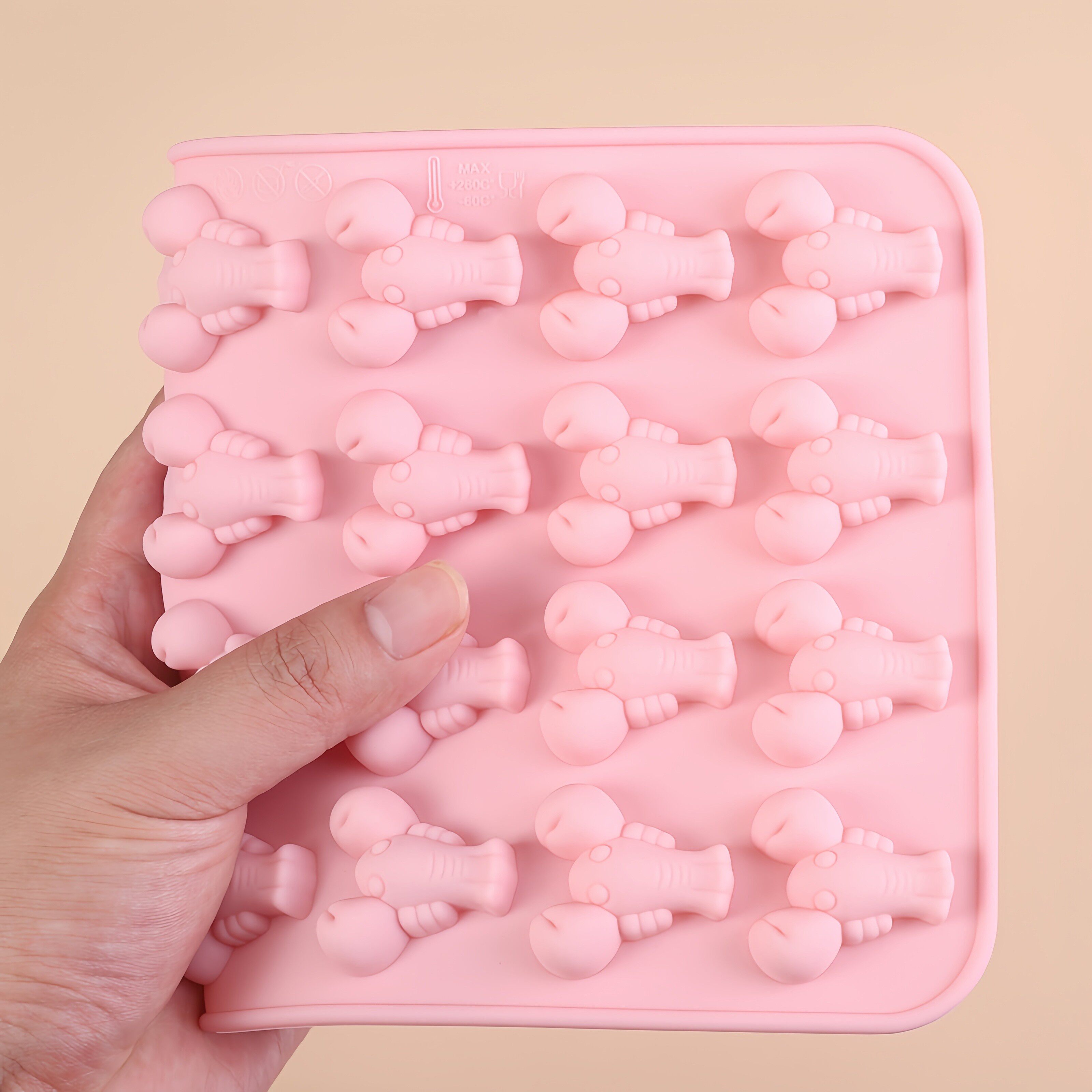 卡通小龙虾食品级DIY硅胶模具儿童手工巧克力糖果水果软糖冰块模