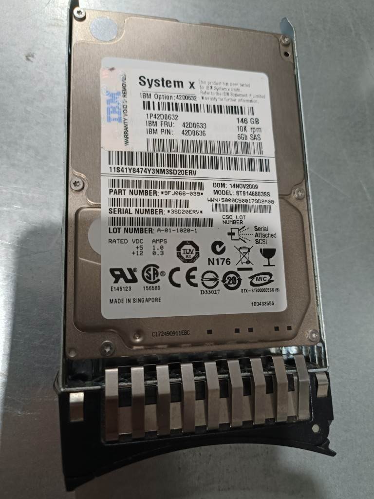 IBM硬盘 146G 10KSAS 6GB 2.5寸 42D0633 42D0636 42D0632 可测试 电子元器件市场 板卡配件 原图主图