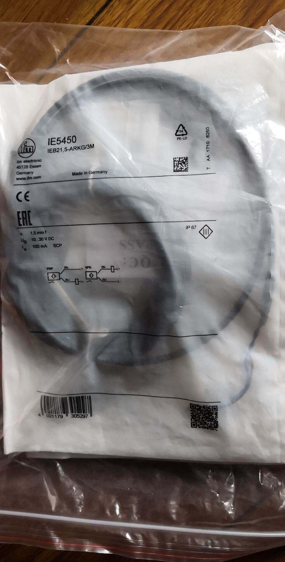 假一赔十ifm电感式传感器ie5450现货议价