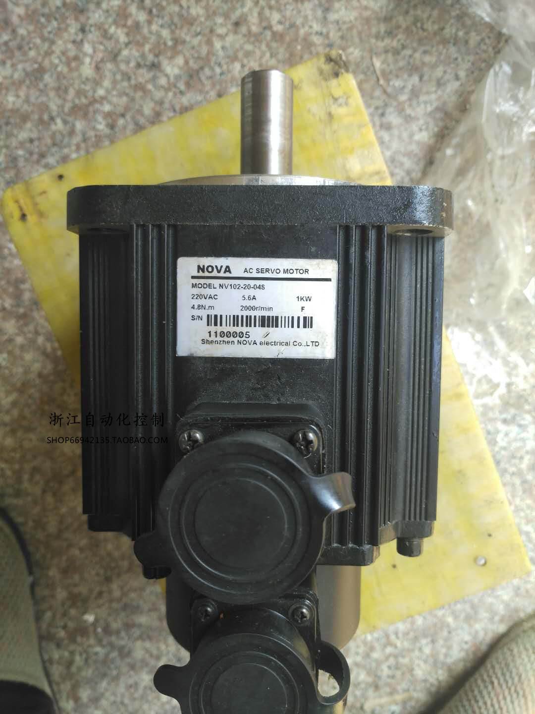 130伺服电机1kw 2000转4.8nm 西安诺瓦 二手的.测试好.