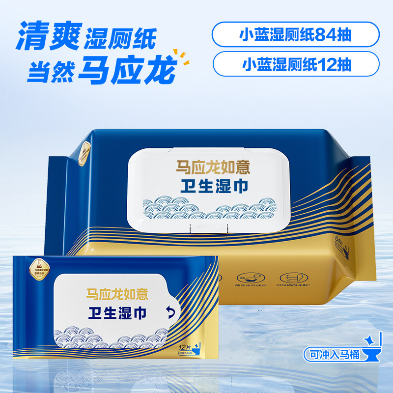 马应龙湿厕纸组合家庭装
