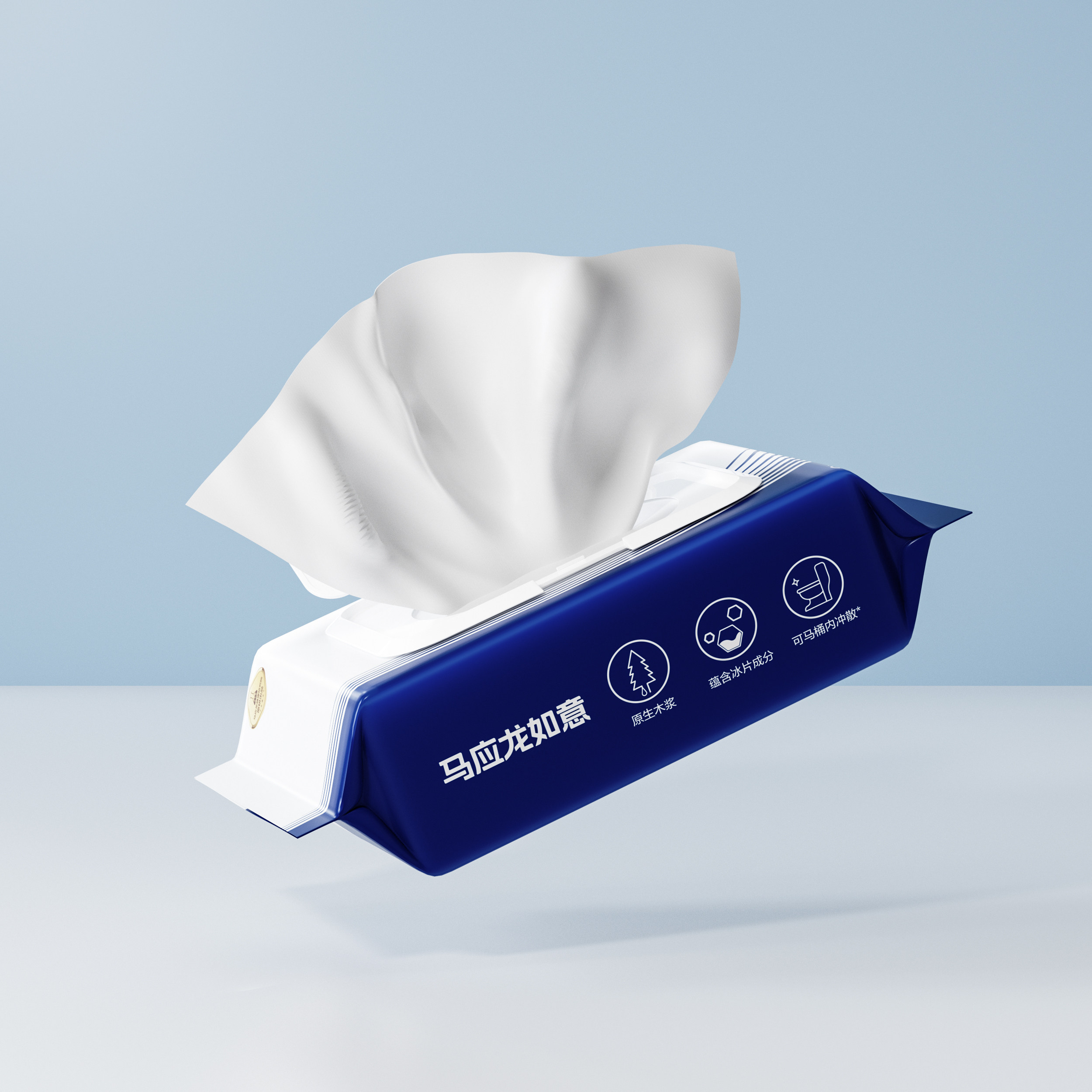 马应龙大白48抽湿厕纸