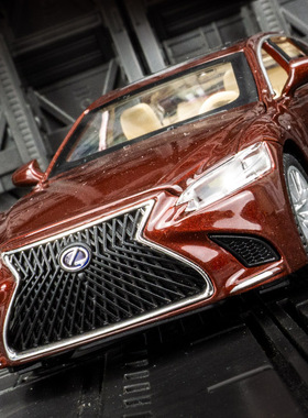 车致32093仿真LS500h轿车合金模型汽车摆件男孩回力金属玩具礼物