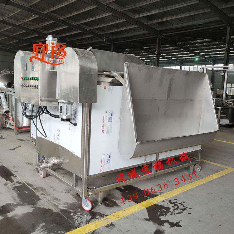 开封燃气蚕豆油炸机,连续麻辣花生油炸锅,大型蚕豆油炸机