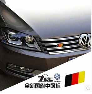 大众中网标 新波罗 途安L 凌渡朗逸 速腾CC高67德国国旗标贴改装