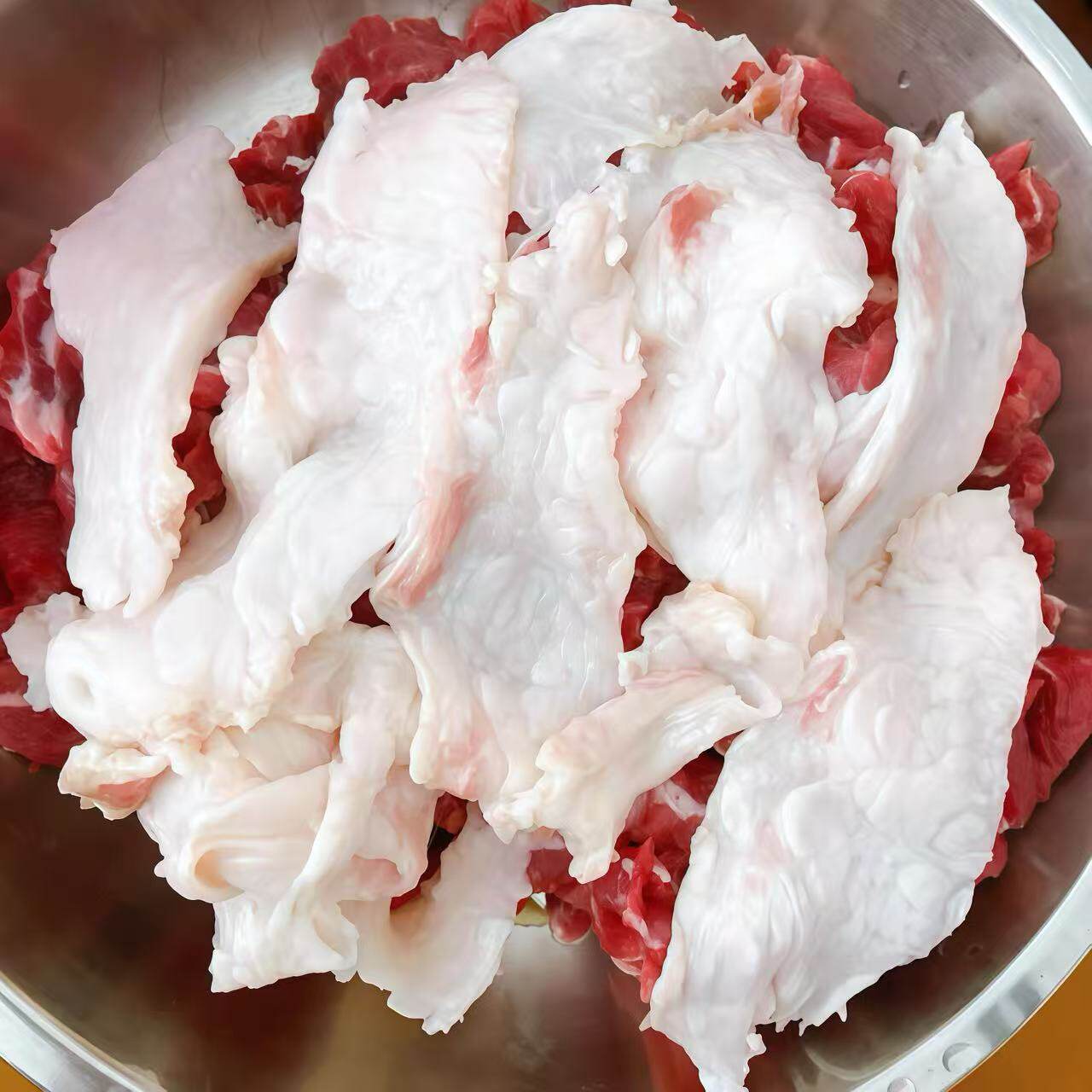 新鲜大块胸口油 潮汕牛肉牛胸口 2斤装 火锅烧烤食材商用批发零售
