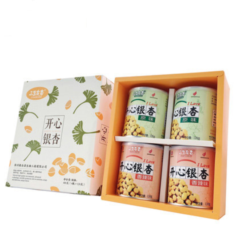 三生邳州特产香辣味礼盒装银杏果