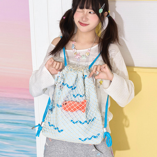 MASOOMAKE2026年夏季新款大容量可爱双肩包百搭斜挎包时尚收纳袋