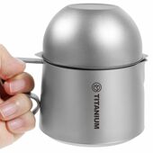 纯钛公道杯多目钛分茶器纯钛茶具套装 纯钛一体茶滤自由组合便携包