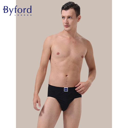 byford/百富男士内裤纯色三角裤
